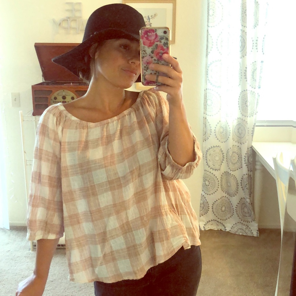 Boho peasant top